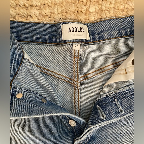 Agolde “Reese” Denim Shorts - 27 - Picture 3 of 4